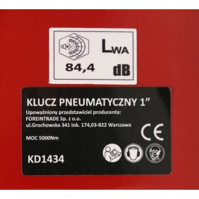 Pneumatinis smūginis veržliasukis lagamine 1'' 5000Nm 5 Pneumatinis smūginis veržliasukis lagamine 1'' 5000Nm 5