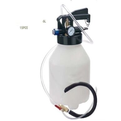 Pneumatinis tepalo užpylimo ir išsiurbimo įrenginys su ATF adapteriais 6l 15vnt. 4