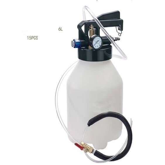 Pneumatinis tepalo užpylimo ir išsiurbimo įrenginys su ATF adapteriais 6l 15vnt. 4