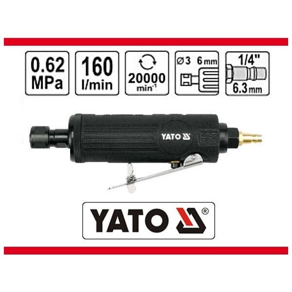 Pneumatinis šlifuoklis tiesinis mini 1/4"(YT-0965) 1 Pneumatinis šlifuoklis tiesinis mini 1/4"(YT-0965) 1