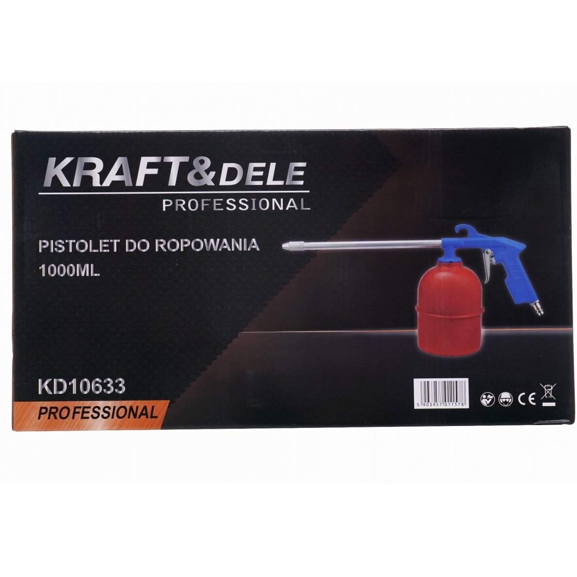 Praplovimo pistoletas su metaliniu bakeliu 1/4" 1