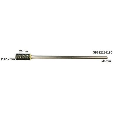 Prailginta freza kietmetalio B cilindro formos Ø12.7x25mm Prailginta freza kietmetalio B cilindro formos Ø12.7x25mm