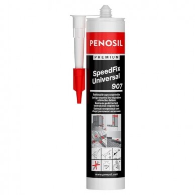 Premium SpeedFix Universal 907 PENOSIL universalūs statybiniai klijai 310ml. Premium SpeedFix Universal 907 PENOSIL universalūs statybiniai klijai 310ml.