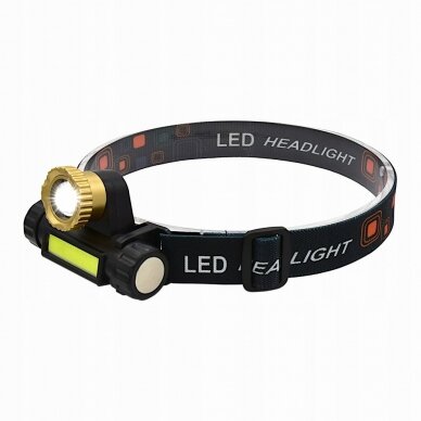 Prožektorius ant galvos 3W COB LED su magnetu Prožektorius ant galvos 3W COB LED su magnetu