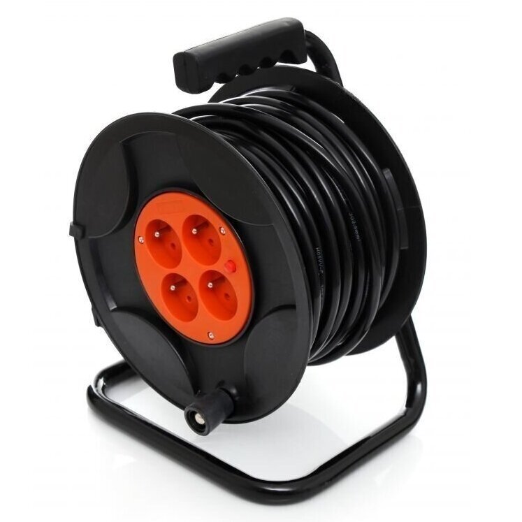 Prailgintuvas su rite 50m 16A 250V 4 vietų 3x2,5mm² 2 Prailgintuvas su rite 50m 16A 250V 4 vietų 3x2,5mm² 2