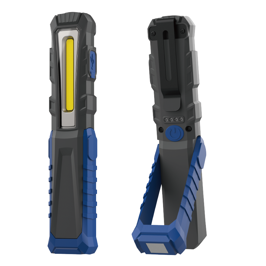 Prožektorius darbo LED SMD + COB LED įkraunamas vartomas 2W+1W