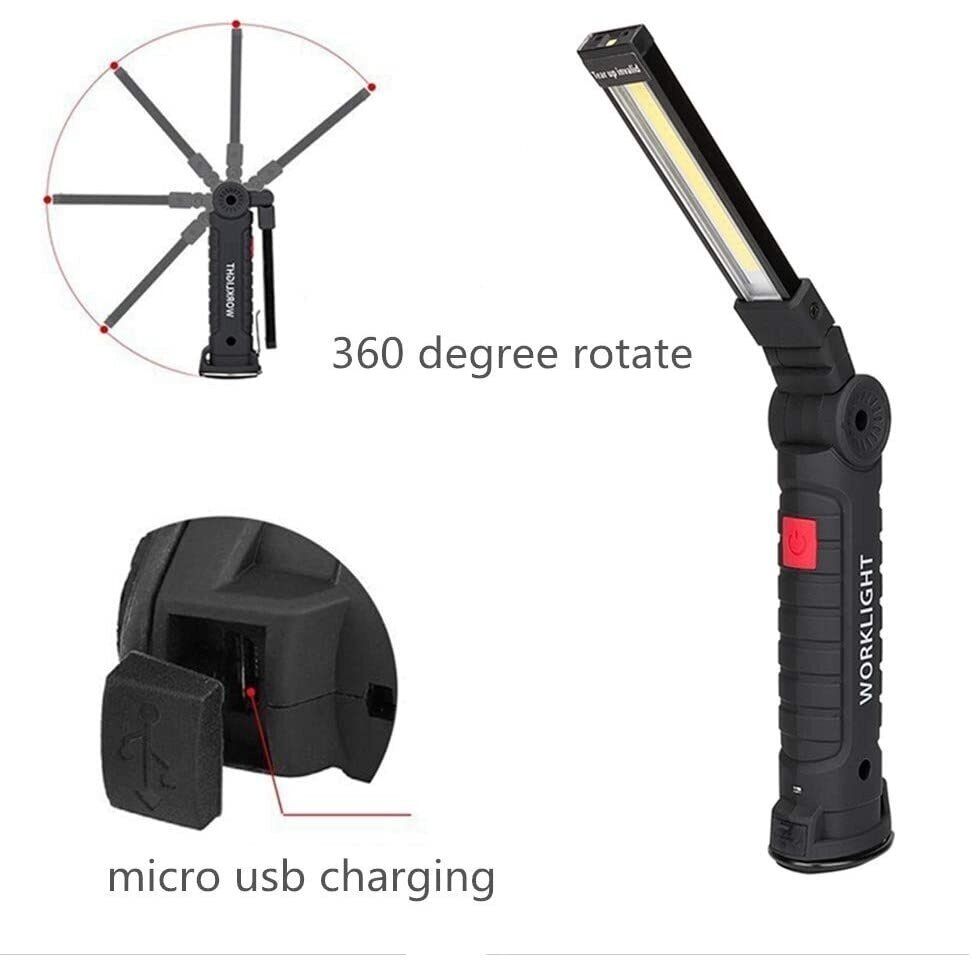 Prožektorius darbo cob-led įkraunamas 3W MINI Prožektorius darbo cob-led įkraunamas 3W MINI