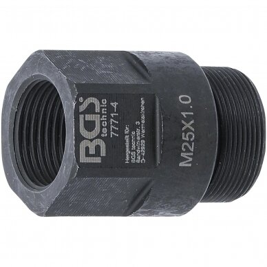 Purkštukų išėmimo adapteris M25xM20x41mm 7771-4 Purkštukų išėmimo adapteris M25xM20x41mm 7771-4