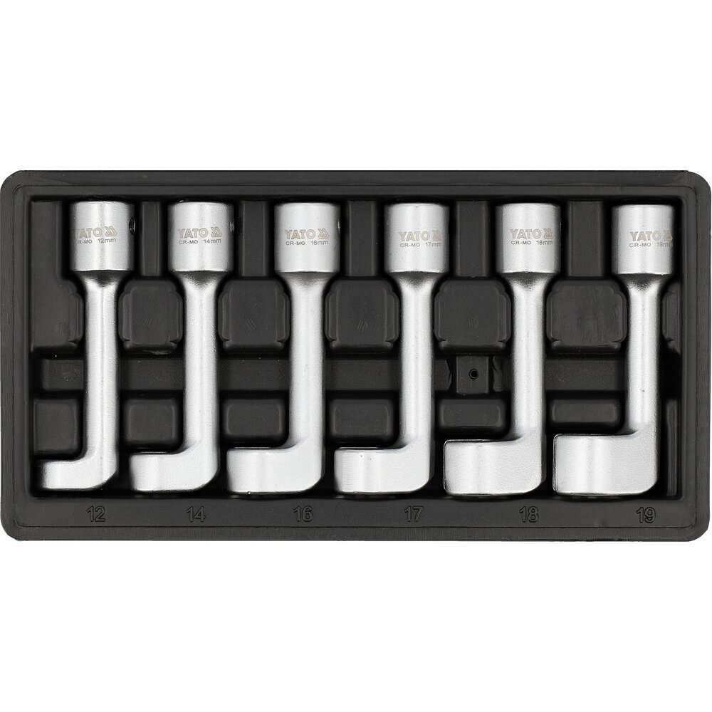 Raktų rinkinys kuro purkštukams ir įpurškimo siurbliams 6vnt. 1/2" 12-19mm 1 Raktų rinkinys kuro purkštukams ir įpurškimo siurbliams 6vnt. 1/2" 12-19mm 1