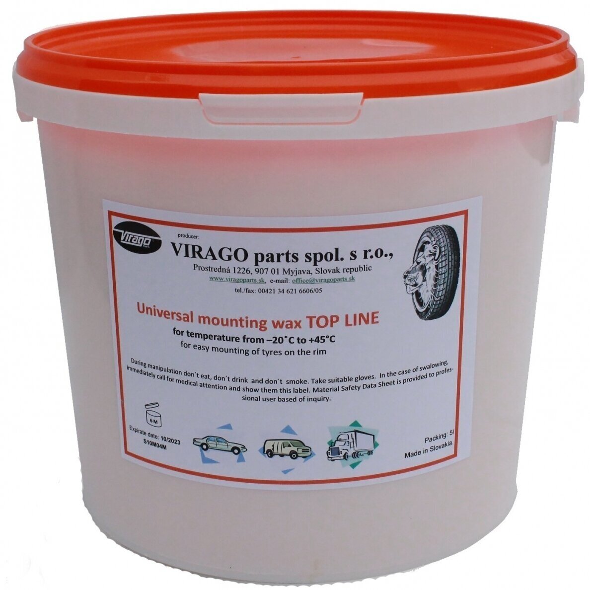 Ratų montavimo pasta top line wax 5kg Ratų montavimo pasta top line wax 5kg