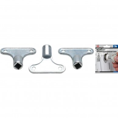 Radiatoriaus nuorinimo raktų rinkinys 3vnt. 50505 1 Radiatoriaus nuorinimo raktų rinkinys 3vnt. 50505 1