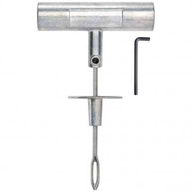 Rankenėlė virvutės įvėrimui metalinė Rankenėlė virvutės įvėrimui metalinė