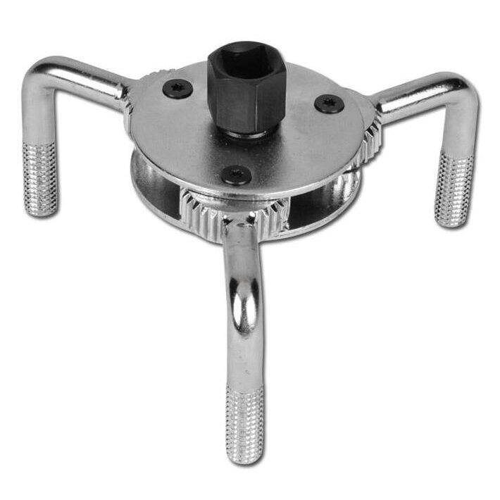 Raktas tepalo filtrui suspaudžiamas 3 kojų 1/2" 3/8" 69-135mm 1 Raktas tepalo filtrui suspaudžiamas 3 kojų 1/2" 3/8" 69-135mm 1