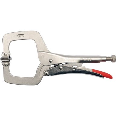 Replės fiksuojamos C-tipo plokšti galai 280mm Replės fiksuojamos C-tipo plokšti galai 280mm