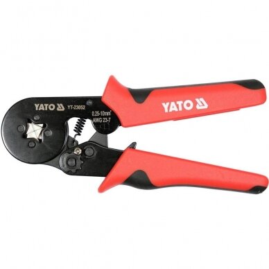 Replės jungčių užspaudimui YATO 0.25-10mm² su rinkiniu 1200vnt. (YT-23052) 2