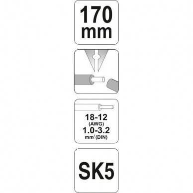 Replės laidų nuizoliavimui 1.0-3.2 mm2 1 Replės laidų nuizoliavimui 1.0-3.2 mm2 1