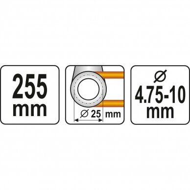 Replės vamzdelių lankstymui 4.75-10mm 3 Replės vamzdelių lankstymui 4.75-10mm 3
