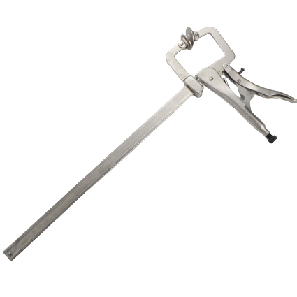 Replės fiksuojamos C-tipo plokšti galai ilgos 460mm Replės fiksuojamos C-tipo plokšti galai ilgos 460mm