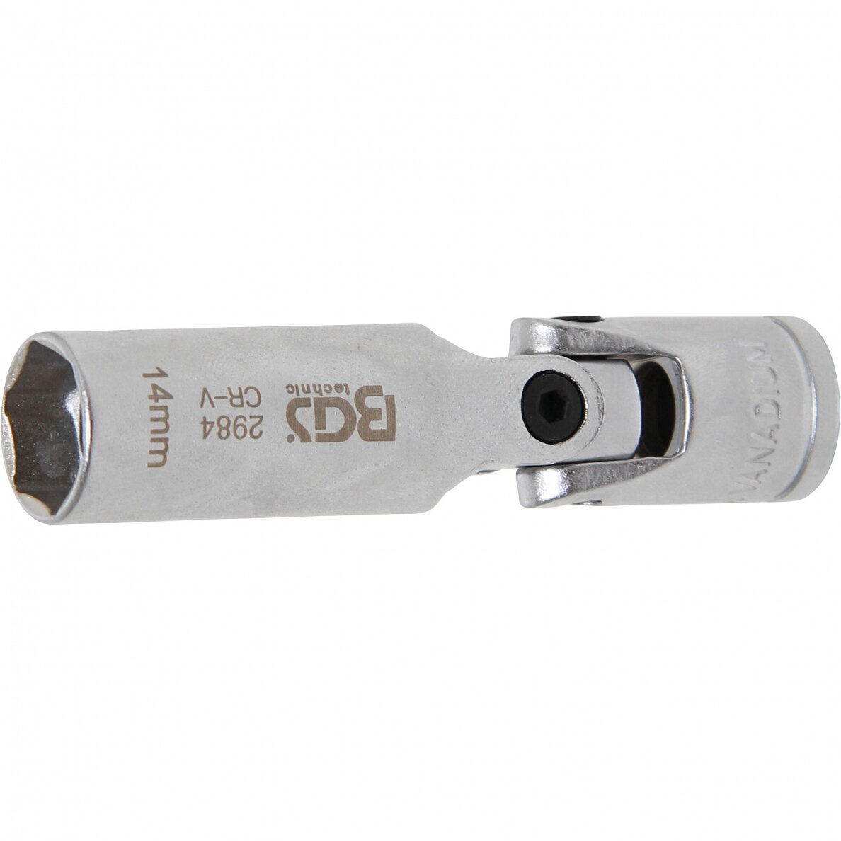 Šarnyrinė galvutė žvakėms 14mm 3/8" Šarnyrinė galvutė žvakėms 14mm 3/8"