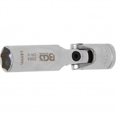 Šarnyrinė galvutė žvakėms 14mm 3/8" Šarnyrinė galvutė žvakėms 14mm 3/8"