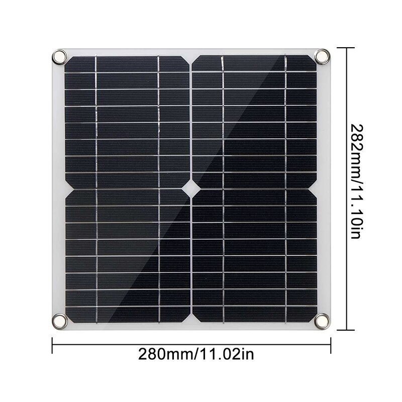 Saulės panelė 12W 12V su įkrovikliu ir priedais 3 Saulės panelė 12W 12V su įkrovikliu ir priedais 3