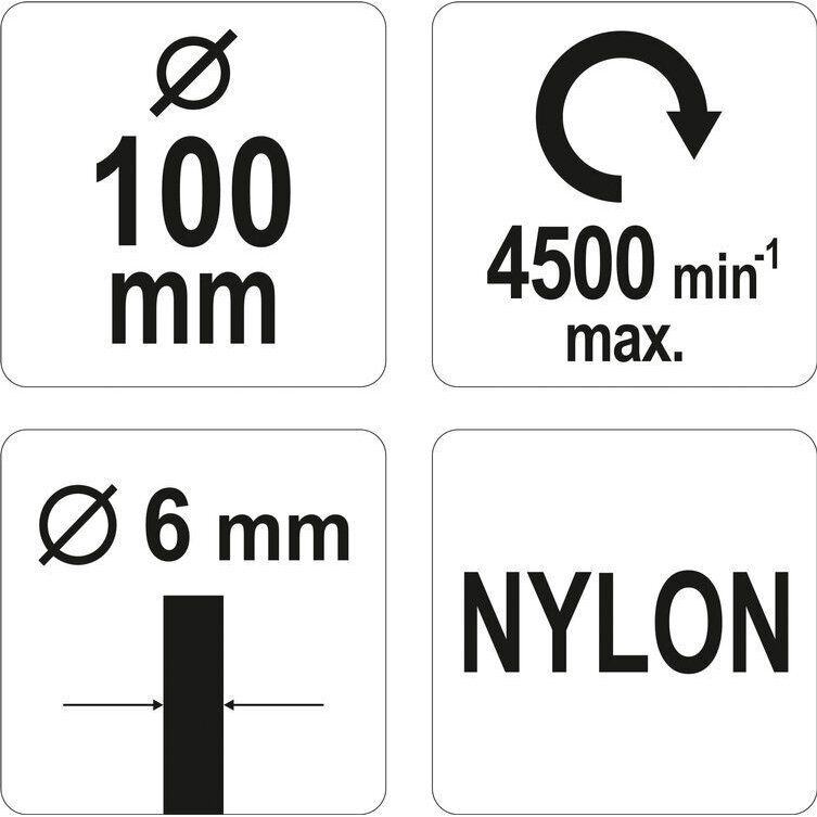 Šepetys su koteliu nailoninis 100mm 2