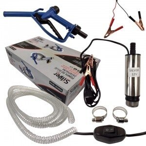 Siurblys įmetamas dyzelinui/tepalui 51mm 12V su 4m žarna ir pistoletu S10852