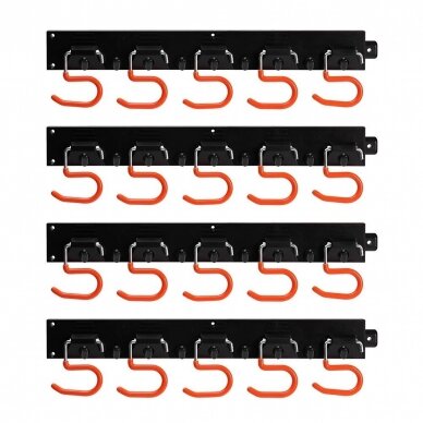 Sieninio tvirtinimo įrankių laikikliai 20 kablių 4vntx40cm 160cm 3 Sieninio tvirtinimo įrankių laikikliai 20 kablių 4vntx40cm 160cm 3