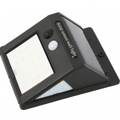 Sieninis žibintas su saulės baterijomis su judesio davikliu 6 SMD LED Sieninis žibintas su saulės baterijomis su judesio davikliu 6 SMD LED