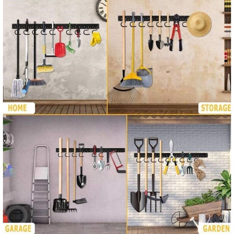 Sieninio tvirtinimo įrankių laikikliai 20 kablių 4vntx40cm 160cm 1 Sieninio tvirtinimo įrankių laikikliai 20 kablių 4vntx40cm 160cm 1