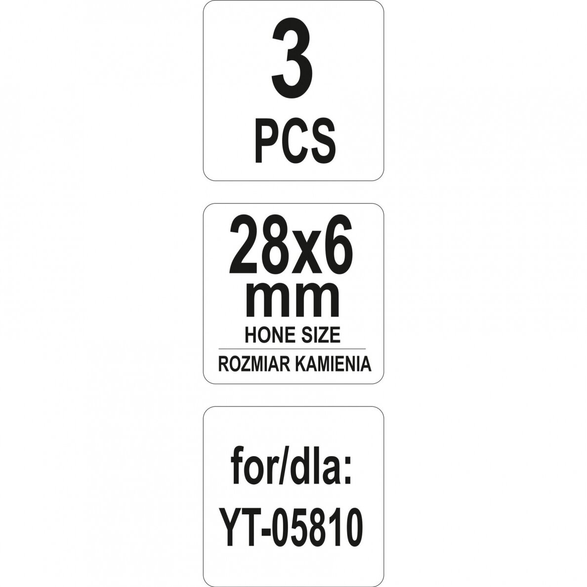 Šlifavimo akmenukai honingavimo įrankiui L-28mm 1 Šlifavimo akmenukai honingavimo įrankiui L-28mm 1