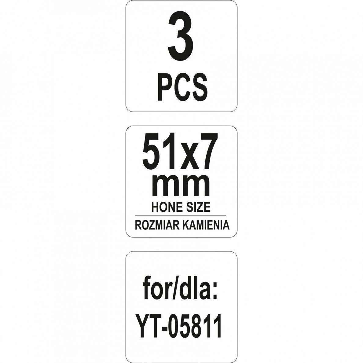 Šlifavimo akmenukai honingavimo įrankiui L-51mm 1 Šlifavimo akmenukai honingavimo įrankiui L-51mm 1