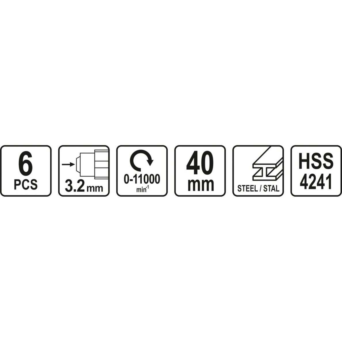 Šlifavimo frezos metalui mini 6vnt. 3 Šlifavimo frezos metalui mini 6vnt. 3
