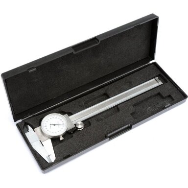 Slankmatis su laikrodžiu 150mm /0,02mm Slankmatis su laikrodžiu 150mm /0,02mm