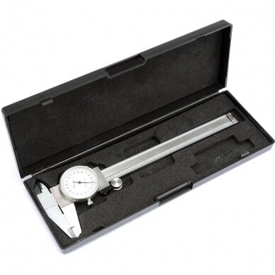 Slankmatis su laikrodžiu 150mm /0,02mm Slankmatis su laikrodžiu 150mm /0,02mm