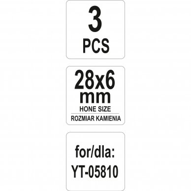 Šlifavimo akmenukai honingavimo įrankiui L-28mm 1 Šlifavimo akmenukai honingavimo įrankiui L-28mm 1