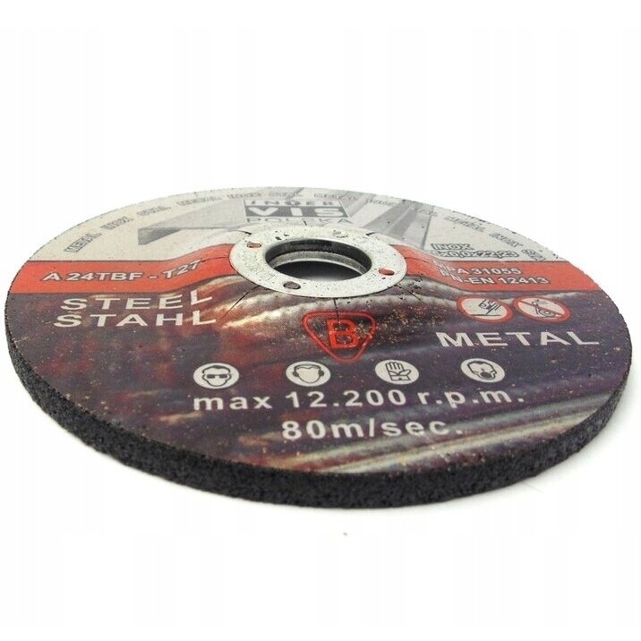 Šlifavimo diskas 125mm 6mm 22.2mm 1 Šlifavimo diskas 125mm 6mm 22.2mm 1