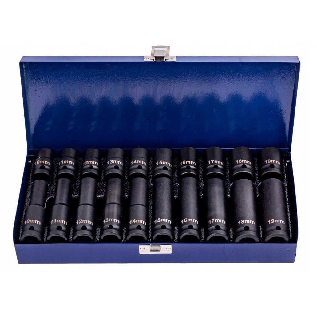 Smūginių ilgų ir trumpų galvučių rinkinys 1/2" 10-19mm 20vnt.
