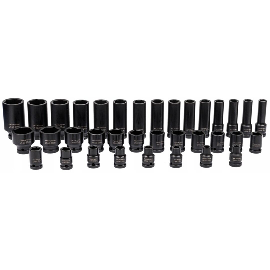 Smūginių ilgų ir trumpų galvučių rinkinys 1/2" 8-32mm 35vnt. 1 Smūginių ilgų ir trumpų galvučių rinkinys 1/2" 8-32mm 35vnt. 1