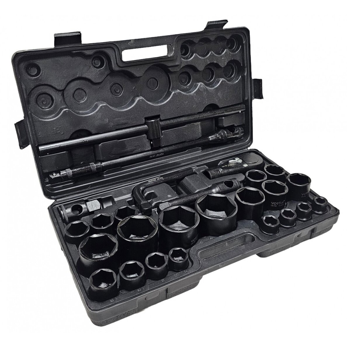 Galvučių rinkinys 6 kampų 3/4" + 1"  26vnt. (21-65mm) 2