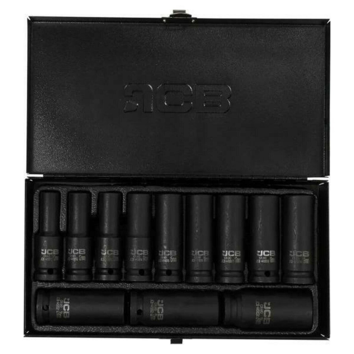 Smūginių ilgų galvučių rinkinys 1/2" 10-24mm 12vnt. 2 Smūginių ilgų galvučių rinkinys 1/2" 10-24mm 12vnt. 2