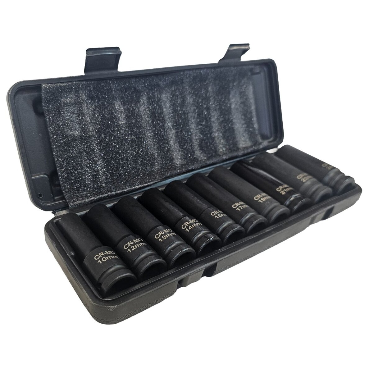 Smūginių ilgų galvučių rinkinys 1/2" 10-24mm 10vnt. 2