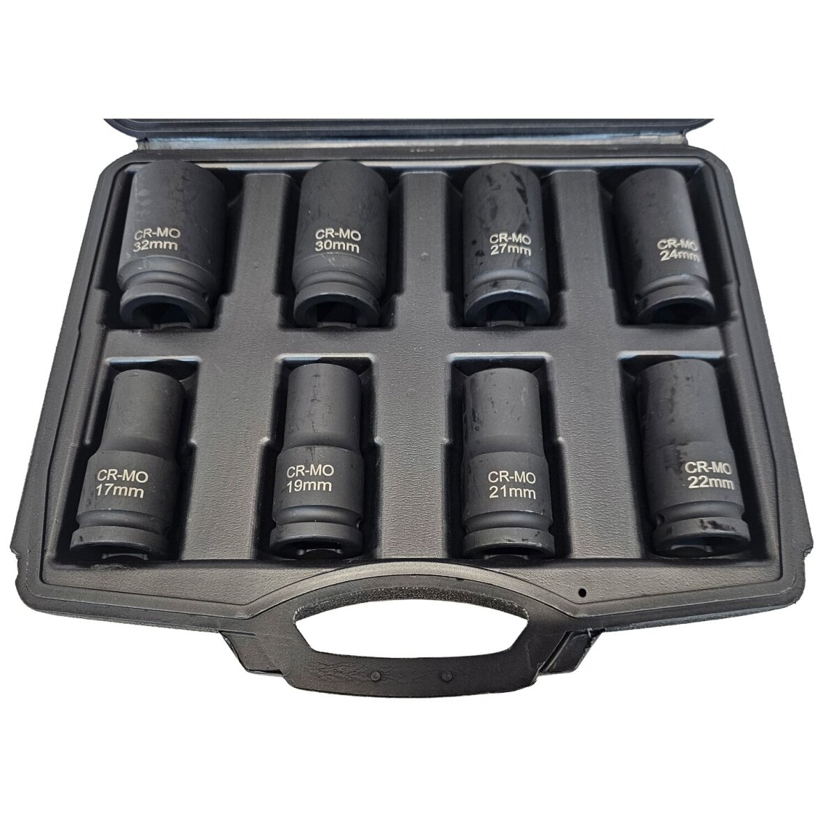 Galvučių rinkinys 6 kampų 3/4" 8vnt. (17-32mm) 2 Galvučių rinkinys 6 kampų 3/4" 8vnt. (17-32mm) 2