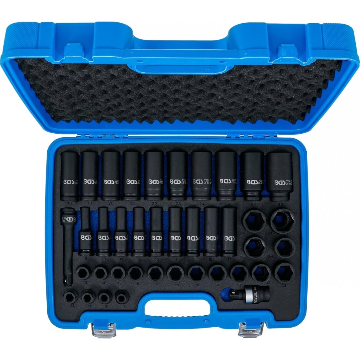 Smūginių ilgų ir trumpų galvučių rinkinys 1/2" 9-30mm 40vnt. 7280