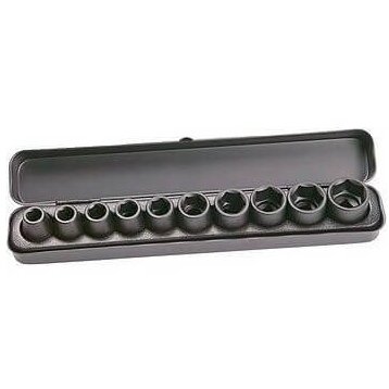 Smūginių galvučių rinkinys 1/2" 10-24mm 10vnt. Smūginių galvučių rinkinys 1/2" 10-24mm 10vnt.