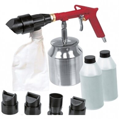 Smėliasrovė 5vnt. talpa 2kg 1/4" LD-05-1000 Smėliasrovė 5vnt. talpa 2kg 1/4" LD-05-1000