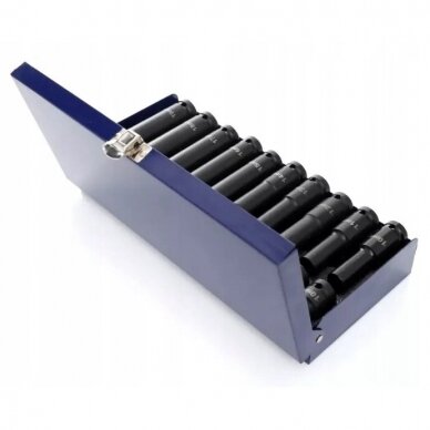 Smūginių ilgų ir trumpų galvučių rinkinys 1/2" 10-19mm 20vnt. 2 Smūginių ilgų ir trumpų galvučių rinkinys 1/2" 10-19mm 20vnt. 2