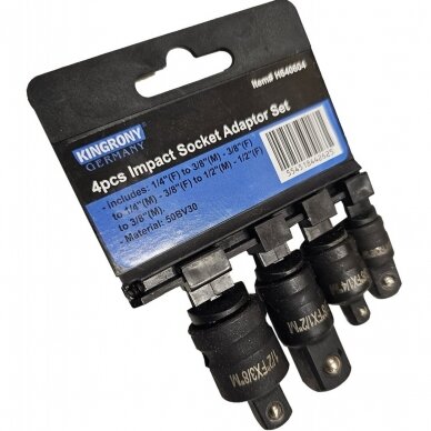 Smūginių adapterių rinkinys 4vnt. 1 Smūginių adapterių rinkinys 4vnt. 1