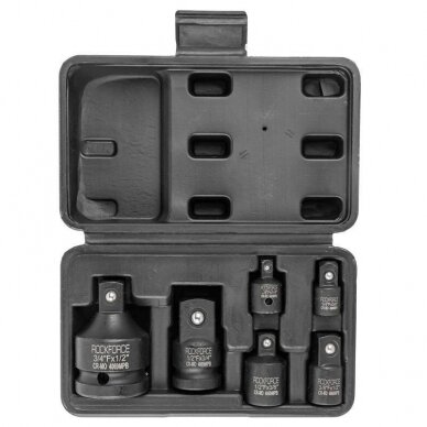 Smūginių adapterių rinkinys 6vnt. 1/4", 3/8", 1/2", 3/4" Smūginių adapterių rinkinys 6vnt. 1/4", 3/8", 1/2", 3/4"