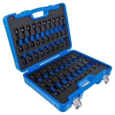 Smūginių antgalių rinkinys torx/hex/spline 1/2" 56vnt. 7298 3